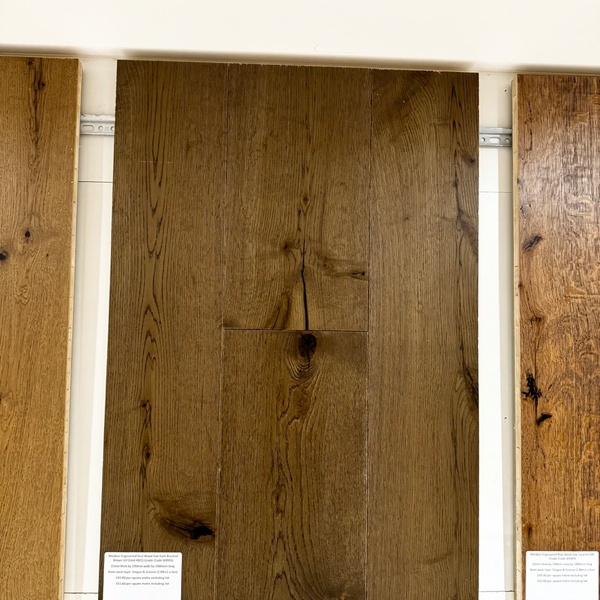 Windsor Engineered Real Wood Oak Black Brown Brushed UV Lacquered